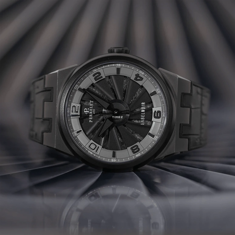 Label Noir,Other 44mm,44mm,Stainless Steel,Black,Grey,Automatic,Hollow Out,42hours,LN PE01