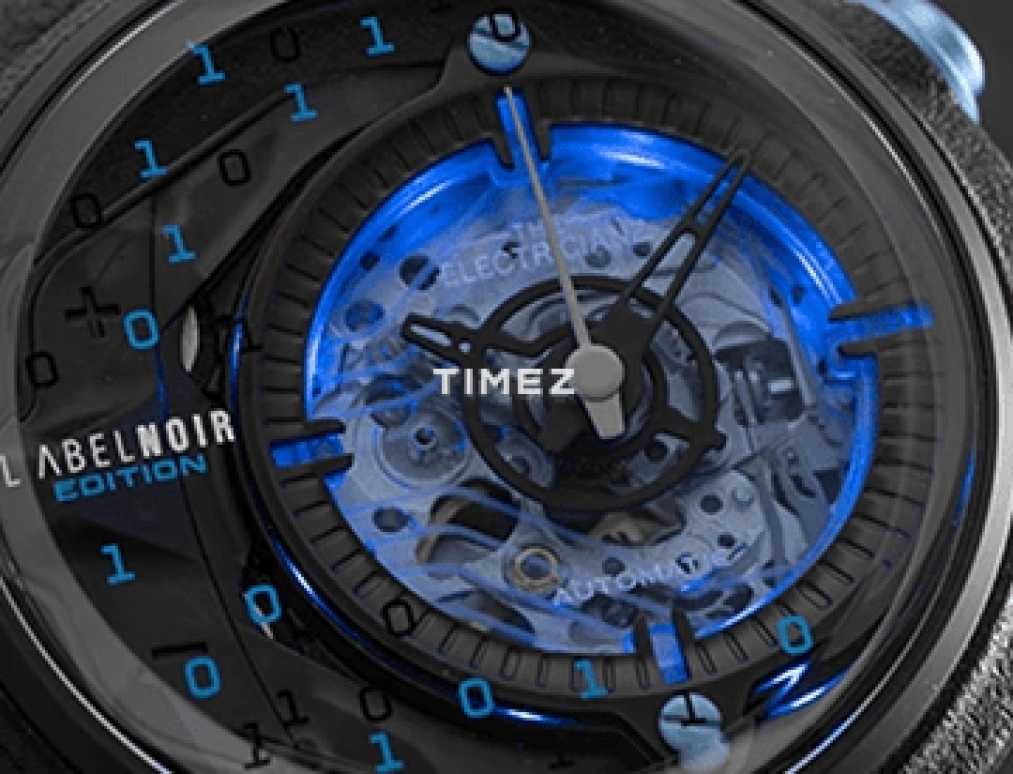 Label Noir,Other 47mm,47mm,Stainless Steel,Black,Blue,Automatic,42hours,Hardlex,LN EZ01