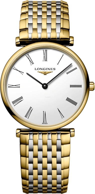 Longines,La Grande Classique 29mm,29mm,Stainless Steel,White,Quartz,In-house Caliber,Sapphire,Crystal Glass,L4,L4.512.2.11.D