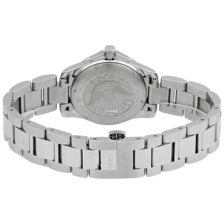 Longines,Conquest 34mm,34mm,Stainless Steel,Blue,Quartz,Day,26280hours,L3,L3.377.4.96.6