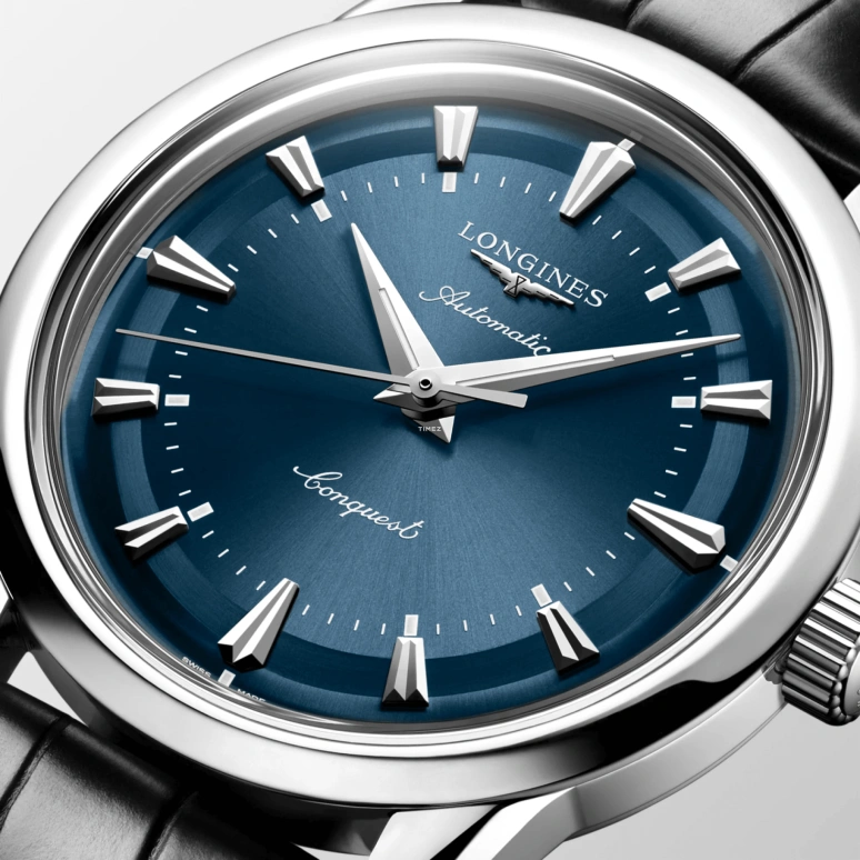 Longines,Conquest Heritage 38mm,38mm,Stainless Steel,Blue,Automatic,Anti-magnetic,72hours,L1,L1.649.4.92.2