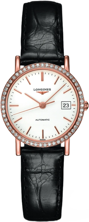 Longines,Elegant 27.20mm,27.20mm,Pink Gold,Automatic,Date,40hours,L4,L4.378.9.12.0