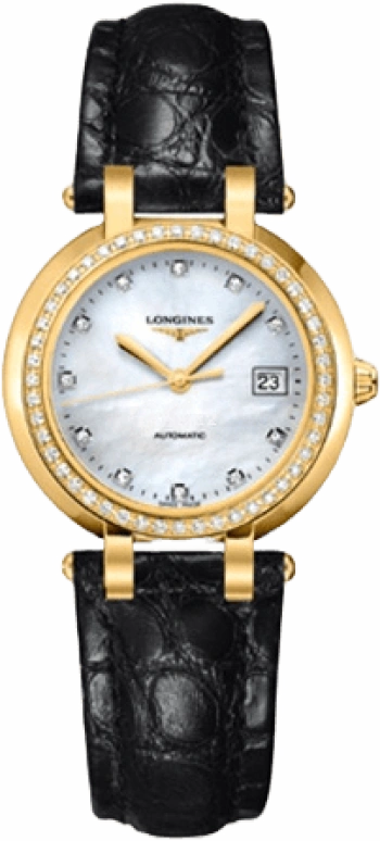 Longines,PrimaLuna 30mm,30mm,Yellow Gold,Silver,Automatic,Date,40hours,L8,L8.113.7.87.2