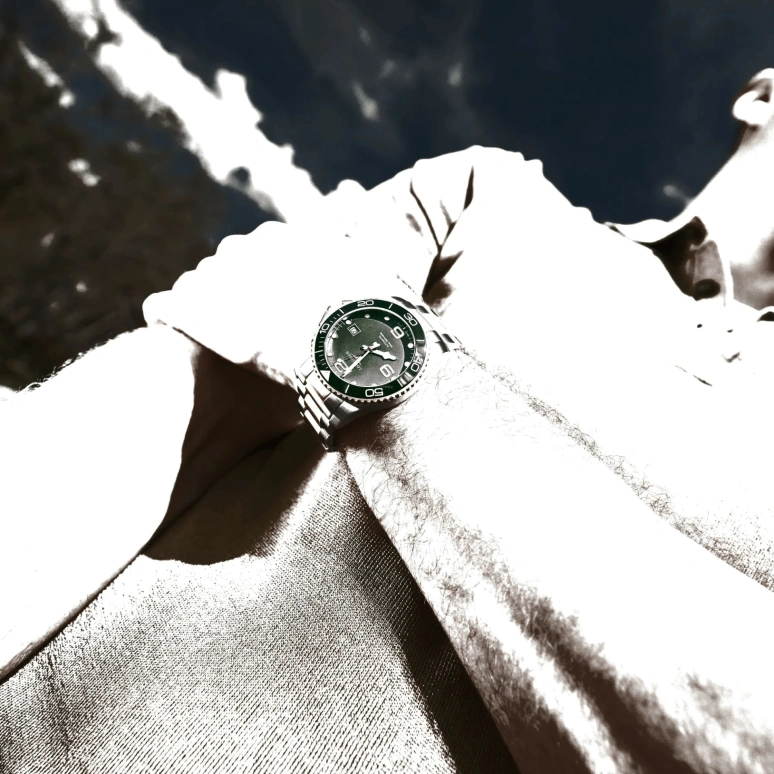 Longines,HydroConquest 41mm,41mm,Stainless Steel,Green,Automatic,Day,72hours,L3,L3.781.3.06.7