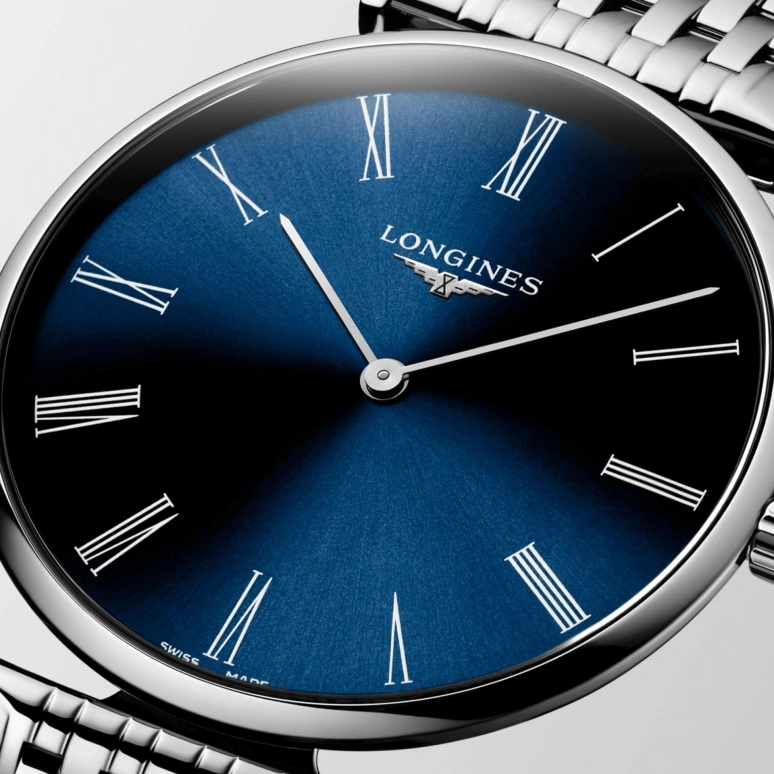 Longines,Elegant 38mm,38mm,Stainless Steel,Blue,Quartz,In-house Caliber,Sapphire,L4,L4.866.4.94.6