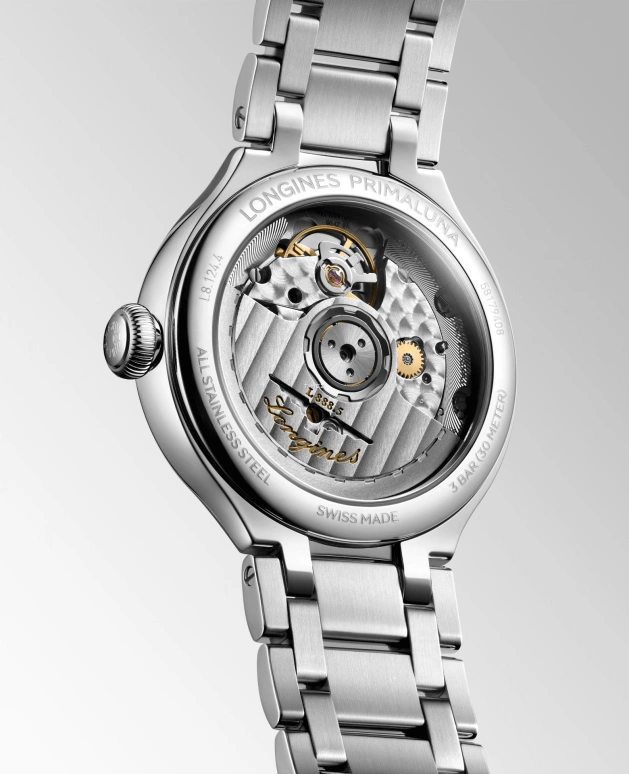 浪琴,心月 34毫米,34毫米,精钢,绿色,自动上弦,日历,64小时,L8,L8.124.4.07.6