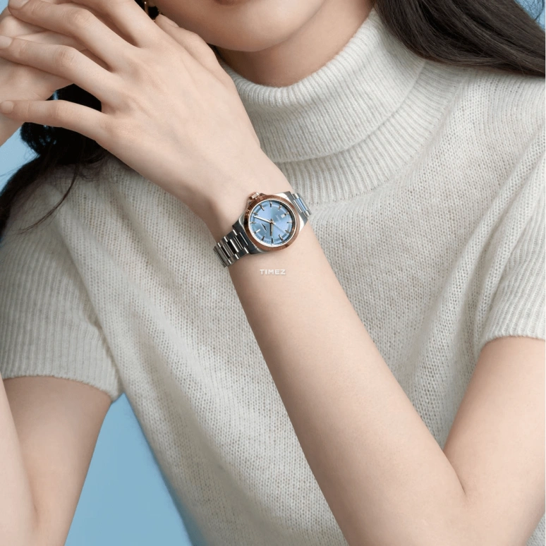 Longines,Conquest 30mm,30mm,Stainless Steel,Rose Gold,Blue,Automatic,Day,40hours,L3,L3.320.5.92.6