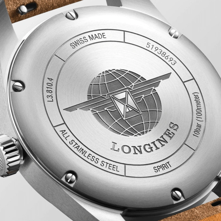 Longines,Spirit 40mm,40mm,Stainless Steel,Green,Automatic,Date,64hours,L3,L3.810.4.03.2