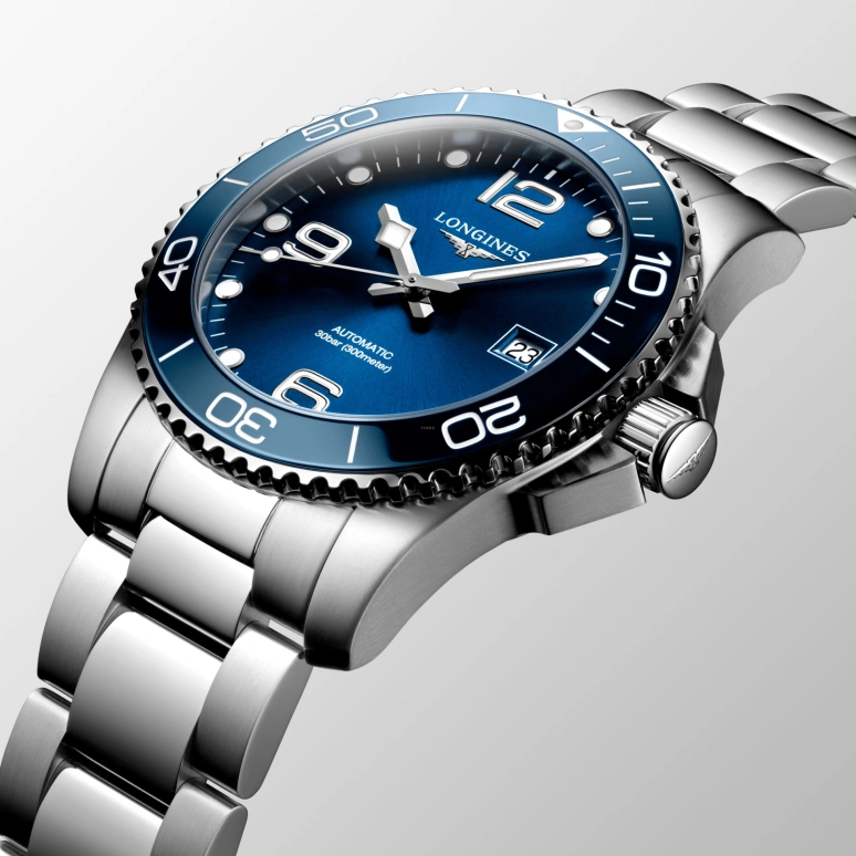 Longines,HydroConquest 41mm,41mm,Stainless Steel,Blue,Automatic,Date,65hours,L3,L3.781.4.96.6