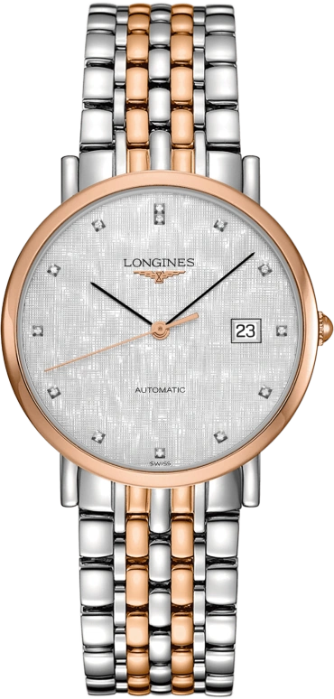 Longines,Elegant 37mm,37mm,Stainless Steel,Silver,Automatic,Day,65hours,L4,L4.810.5.77.7