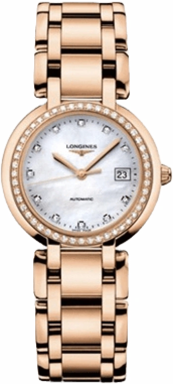 Longines,PrimaLuna 30mm,30mm,Pink Gold,Automatic,Date,40hours,L8,L8.113.9.87.6