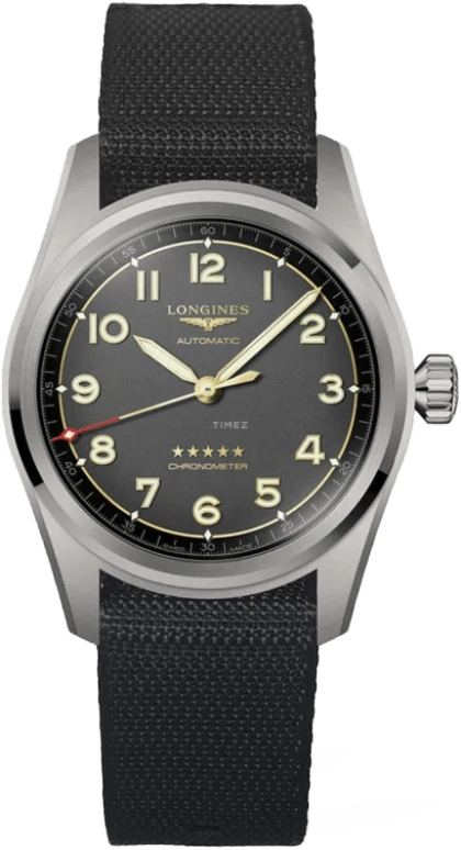 Longines,Spirit 42mm,42mm,Titanium,Grey,Automatic,64hours,In-house Caliber,L3,L3.811.1.53.2