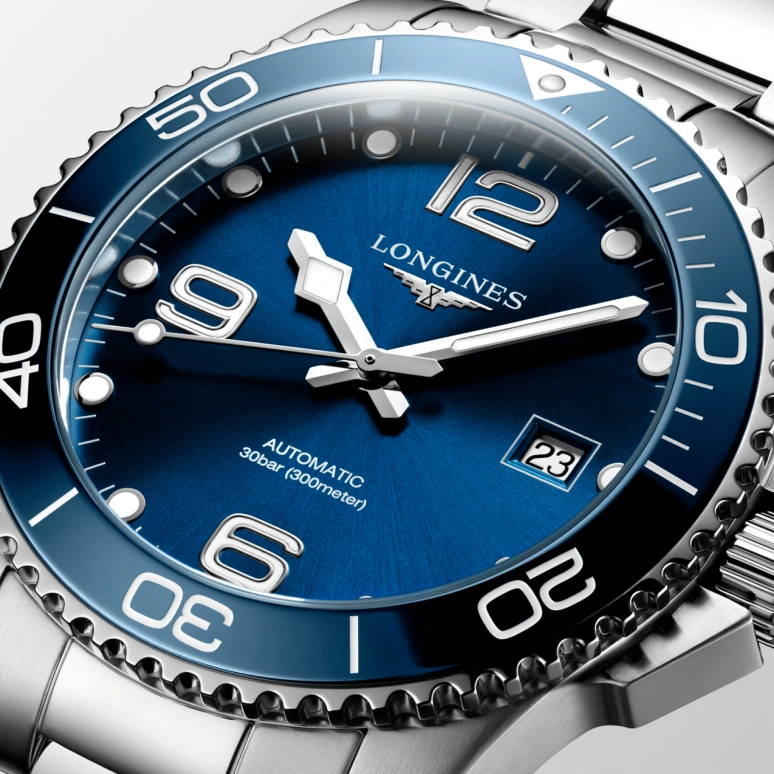 Longines,HydroConquest 41mm,41mm,Stainless Steel,Blue,Automatic,Date,65hours,L3,L3.781.4.96.6