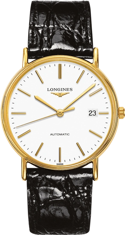 Longines,Presence 38.50mm,38.50mm,White,Automatic,Date,65hours,In-house Caliber,L4,L4.921.2.12.2