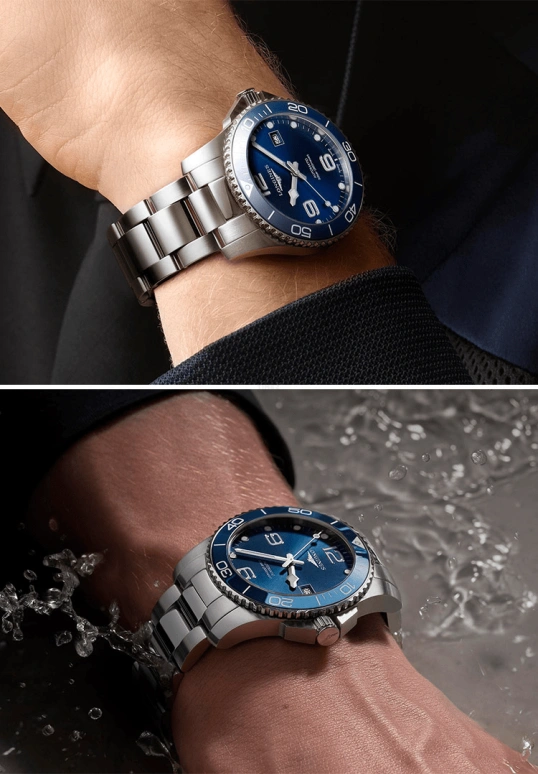 Longines,HydroConquest 41mm,41mm,Stainless Steel,Blue,Automatic,Date,65hours,L3,L3.781.4.96.6