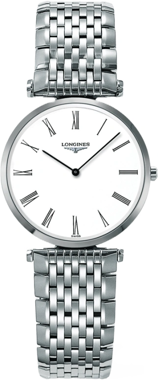 Longines,La Grande Classique 29mm,29mm,Stainless Steel,White,Quartz,In-house Caliber,Sapphire,Crystal Glass,L4,L4.512.4.11.6