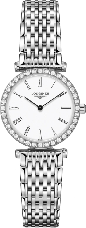 Longines,Elegant 24mm,24mm,Stainless Steel,White,Quartz,26280hours,In-house Caliber,L4,L4.341.0.11.6