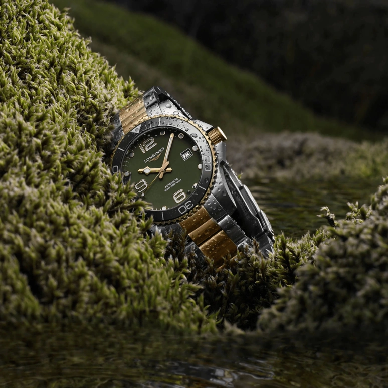 Longines,HydroConquest 41mm,41mm,Stainless Steel,Green,Automatic,Day,72hours,L3,L3.781.3.06.7