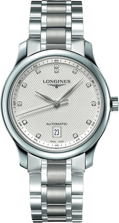 Longines,Master 38.50mm,38.50mm,Stainless Steel,Beige,Automatic,Chronograph,Date,L2,L2.628.4.77.6