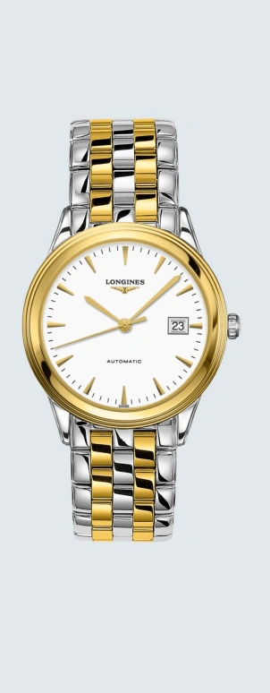 Longines,Flagship 38.50mm,38.50mm,Stainless Steel,White,Automatic,Day,65hours,L4,L4.974.3.22.7