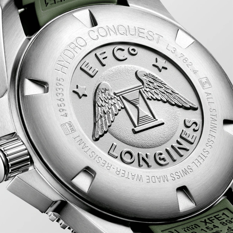 Longines,HydroConquest 43mm,43mm,Stainless Steel,Green,Automatic,Day,72hours,L3,L3.782.4.06.9