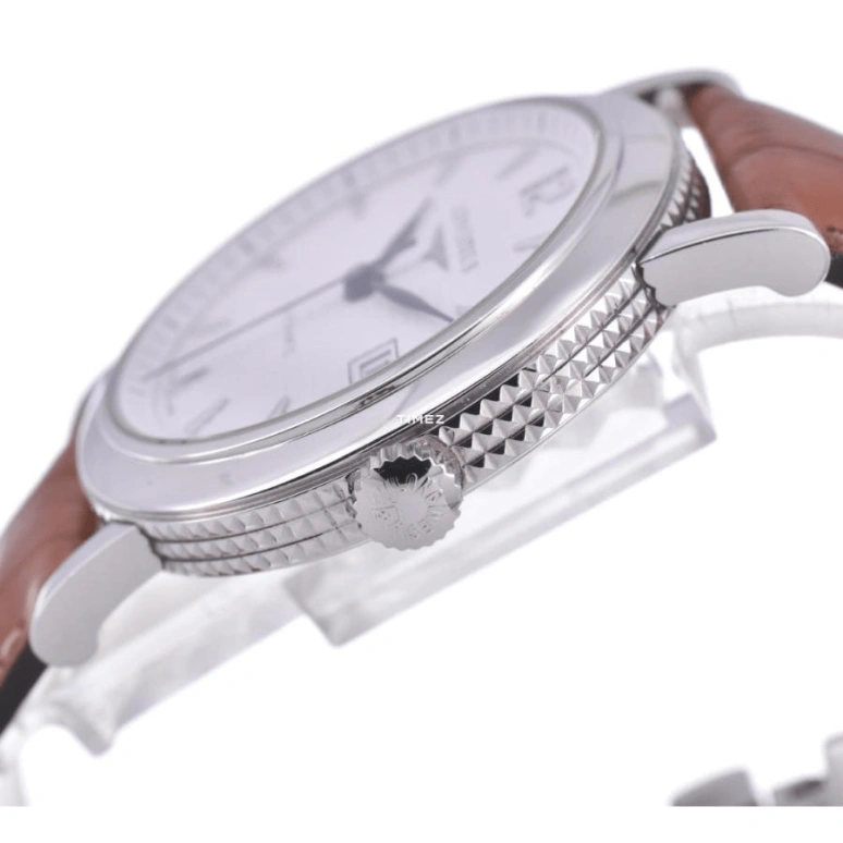 Longines,Clous de Paris 40mm,40mm,Stainless Steel,White,Automatic,Day,42hours,L2,L2.684.4.16.2