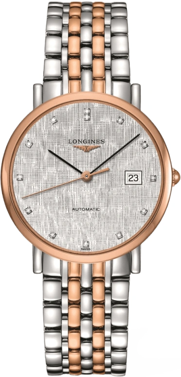 Longines,Elegant 37mm,37mm,Stainless Steel,Silver,Automatic,Day,65hours,L4,L4.810.5.77.7