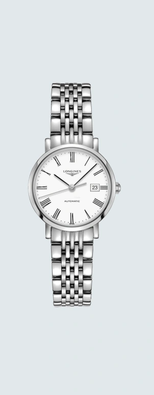 Longines,Elegant 29mm,29mm,Stainless Steel,White,Automatic,Date,40hours,L4,L4.310.4.11.6