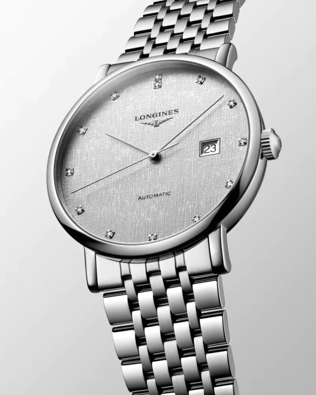 Longines,Elegant 41mm,41mm,Stainless Steel,Silver,Automatic,Date,64hours,L4,L4.911.4.77.6