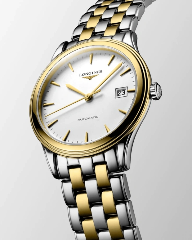 Longines,Flagship 38.50mm,38.50mm,Stainless Steel,White,Automatic,Day,65hours,L4,L4.974.3.22.7