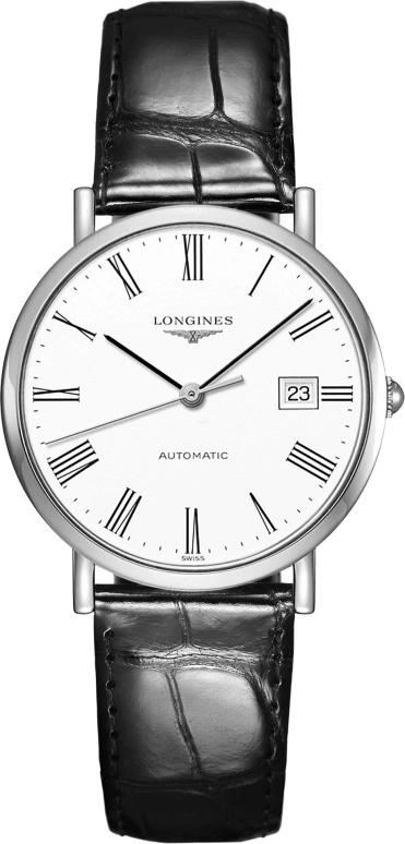 Longines,Elegant 37mm,37mm,Stainless Steel,White,Automatic,Date,65hours,L4,L4.810.4.11.2