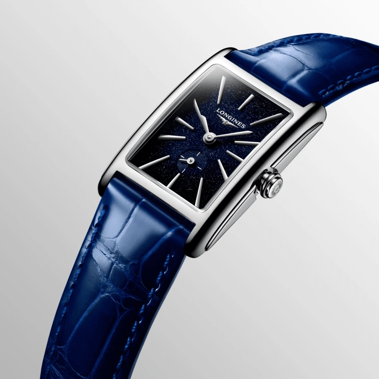 Longines,Elegant 20.80x32mm,20.80x32mm,Stainless Steel,Blue,Quartz,26280hours,In-house Caliber,L5,L5.255.4.93.2