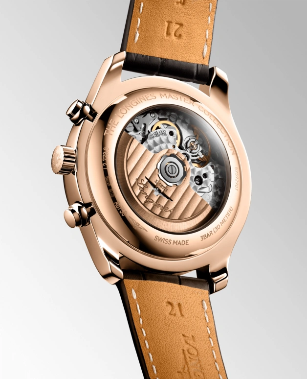 浪琴,名匠 42毫米,42毫米,玫瑰金,银色,自动上弦,计时,月相,月历,星期历,66小时,自制机芯,L2,L2.773.8.78.3