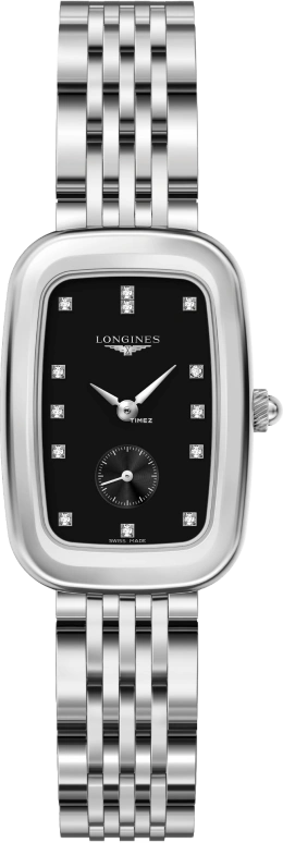 Longines,Equestrian 24.70x36mm,24.70x36mm,Stainless Steel,Black,Quartz,In-house Caliber,Sapphire,Crystal Glass,L6,L6.142.4.57.6