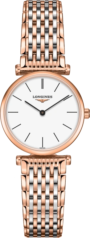 Longines,Elegant 24mm,24mm,Black,White,Quartz,26280hours,In-house Caliber,Sapphire,L4,L4.209.1.92.7