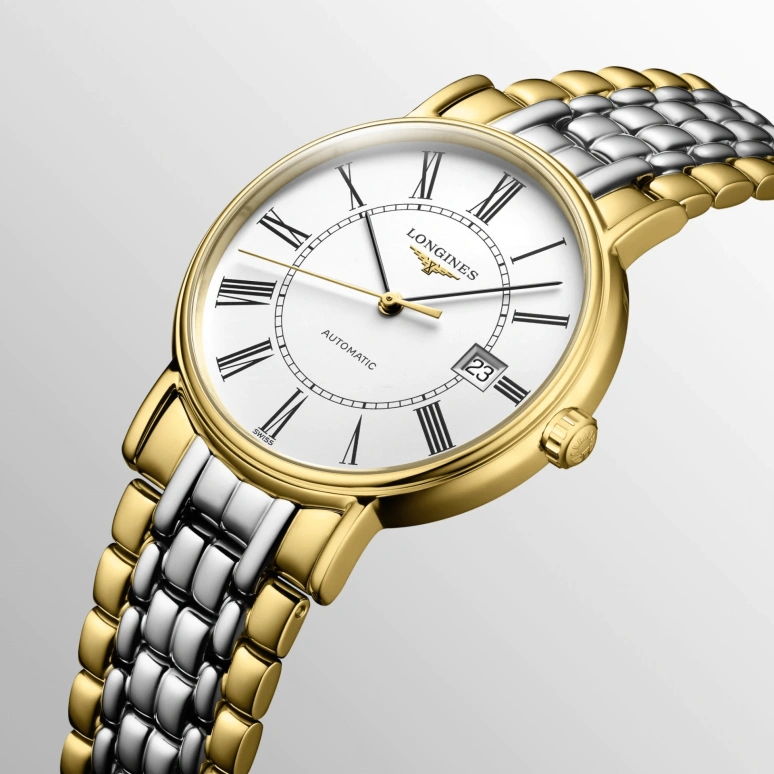 Longines,Presence 38.50mm,38.50mm,White,Automatic,Date,65hours,In-house Caliber,L4,L4.921.2.11.7