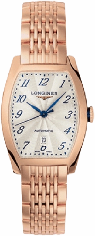 Longines,Evidenza 26mm,26mm,Pink Gold,Beige,Automatic,Date,40hours,L2,L2.142.8.73.6