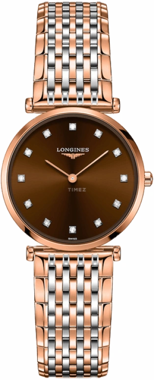 Longines,La Grande Classique 29mm,29mm,Stainless Steel,Coffee,Quartz,In-house Caliber,Sapphire,L4,L4.512.1.67.7