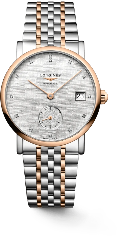 Longines,Elegant 34.50mm,34.50mm,Stainless Steel,Silver,Automatic,Day,72hours,L4,L4.312.5.77.7