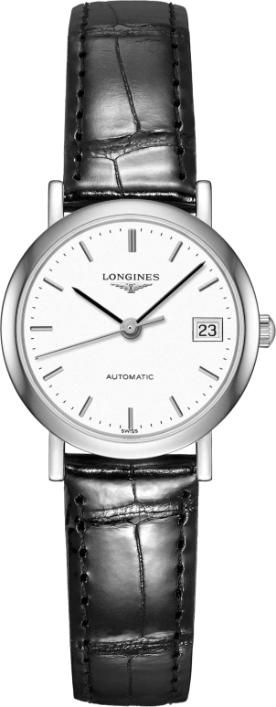 Longines,Elegant 25.50mm,25.50mm,Stainless Steel,White,Automatic,Date,40hours,L4,L4.309.4.12.2