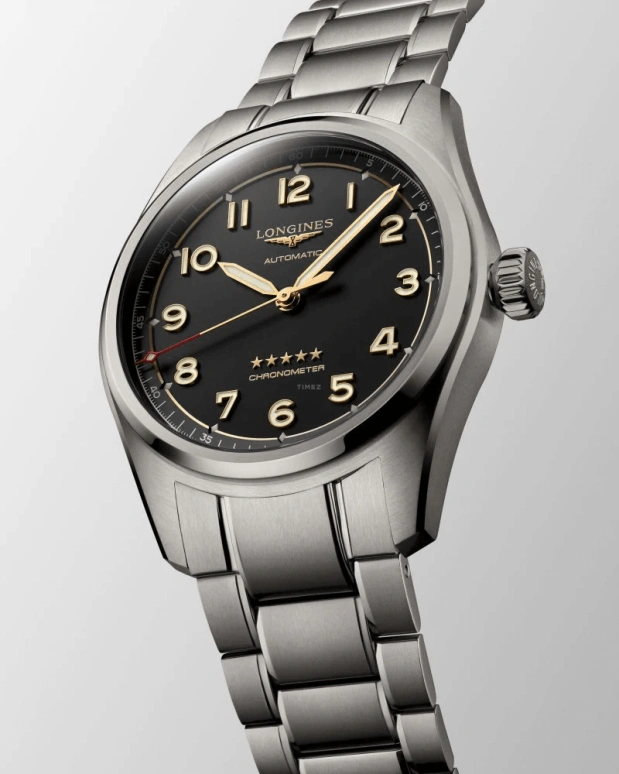 Longines,Spirit 42mm,42mm,Titanium,Grey,Automatic,64hours,In-house Caliber,L3,L3.811.1.53.6