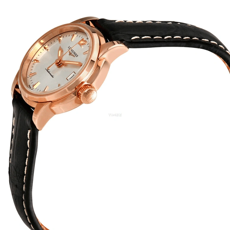 Longines,Saint Imier 26mm,26mm,Rose Gold,Silver,Automatic,Day,40hours,L2,L2.263.8.72.3