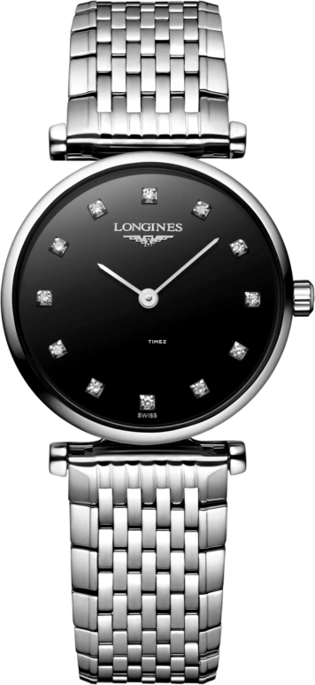 Longines,La Grande Classique 24mm,24mm,Stainless Steel,Black,Quartz,26280hours,In-house Caliber,L4,L4.209.4.58.C