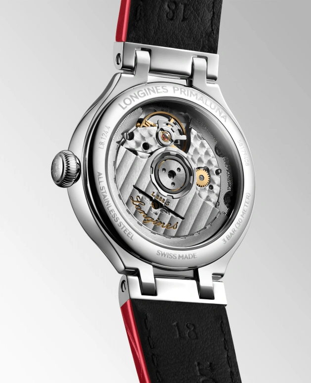 浪琴,心月 34毫米,34毫米,精钢,白色,自动上弦,日历,64小时,L8,L8.124.4.87.2