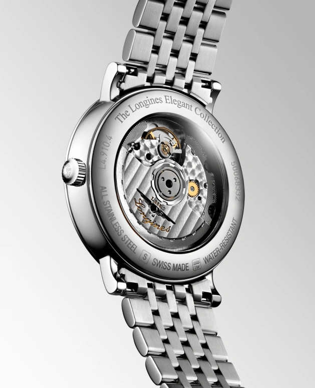 浪琴,博雅 39毫米,39毫米,精钢,蓝色,自动上弦,日历,64小时,L4,L4.910.4.99.6