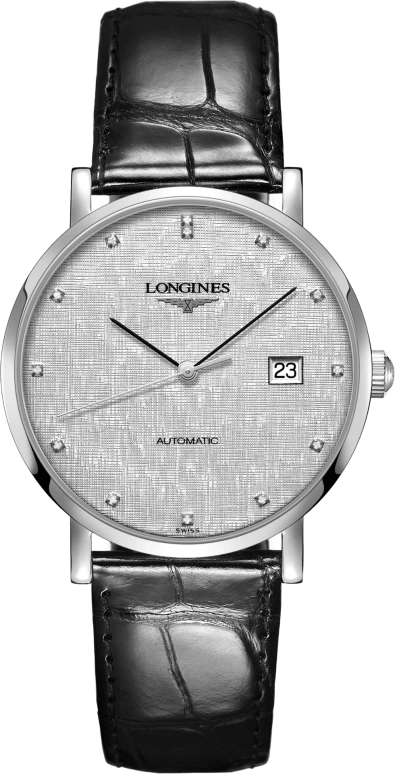 Longines,Elegant 39mm,39mm,Stainless Steel,Silver,Automatic,Day,65hours,L4,L4.910.4.77.2