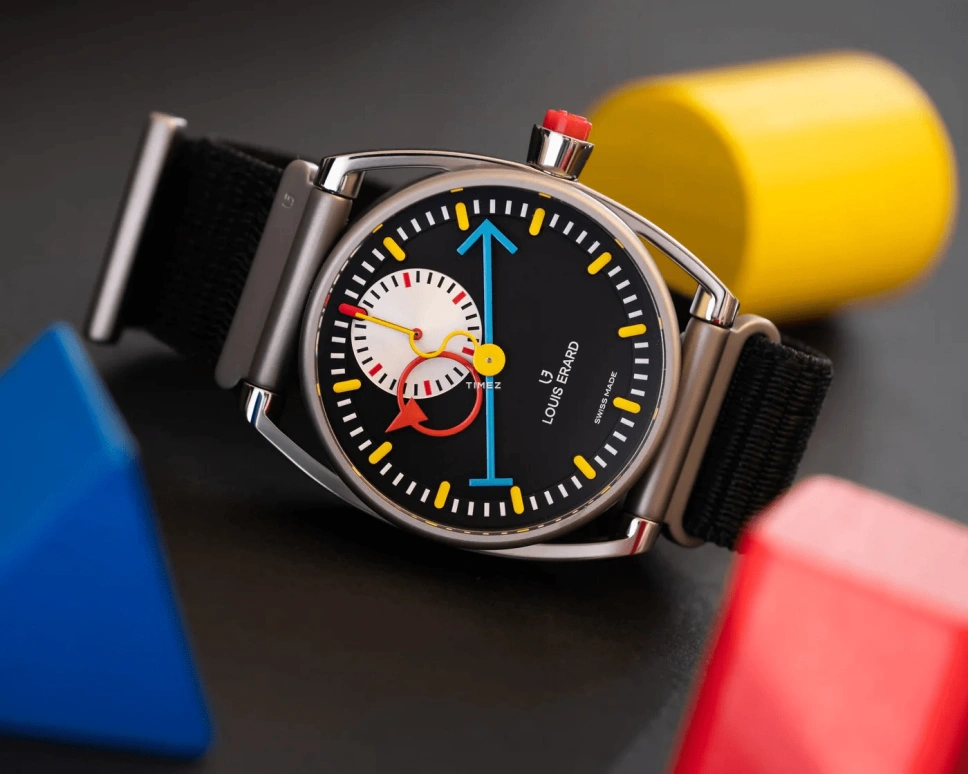 Louis Erard,Noirmont X 40mm,40mm,Titanium,Black,Silver,Automatic,Chronograph,Monopoussoir,74359TT02,74359TT02.BTT88