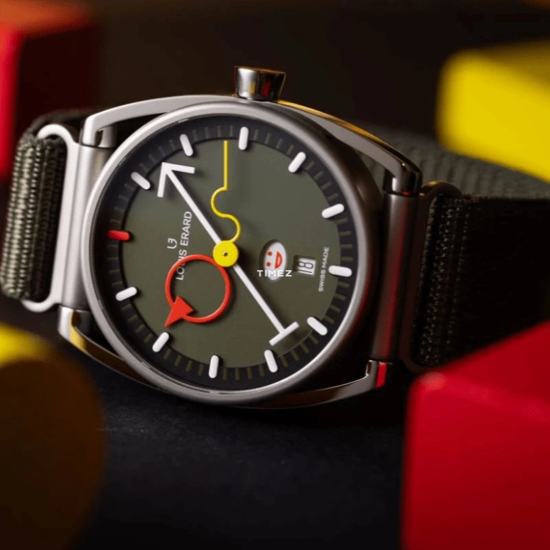 Louis Erard,Noirmont X 40mm,40mm,Titanium,Khaki Green,Automatic,Day,38hours,75357TT06,75357TT06.BTT89