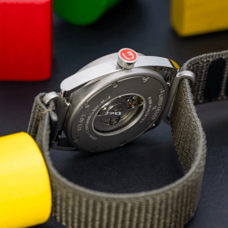 Louis Erard,Noirmont X 40mm,40mm,Titanium,Khaki Green,Automatic,38hours,Sapphire,Crystal Glass,85358TT06,85358TT06.BTT89
