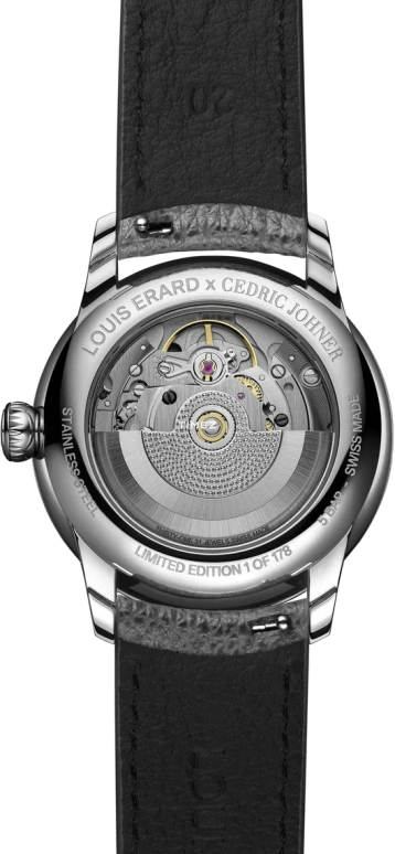 Louis Erard,Noirmont X 39mm,39mm,Stainless Steel,Blue,Smoky Coal,Automatic,38hours,Sapphire,Crystal Glass,85249AA01,85249AA01.BVA150